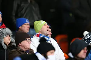 Brighton and Hove Albion Fans in Action at Bloomfield Road (31Jan15)