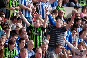 Nottingham Forest - 24-03-2012 Prints: Brighton & Hove Albion Fans in Action: Championship Clash at Nottingham Forest