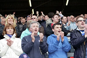 Images Dated 16th October 2010: Brighton & Hove Albion Fans in Action at Charlton Athletic, October 16