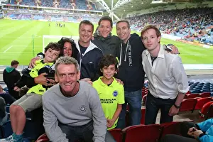 Huddersfield Town 18AUG15 Prints: Brighton and Hove Albion Fans in Action at Huddersfield Town Championship Clash