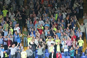 Ipswich Town 29AUG15 Prints: Brighton and Hove Albion Fans in Action at Ipswich Town Championship Clash, August 2015