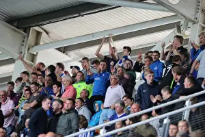 Reading 20AUG16 Prints: Brighton and Hove Albion Fans in Action at Reading's Madejski Stadium during Sky Bet Championship Match