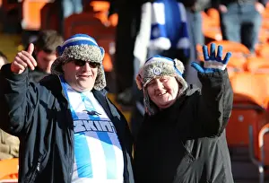 Blackpool 31JAN15 Prints: Brighton and Hove Albion Fans in Action: Sky Bet Championship Match vs Blackpool (31Jan15) at Bloomfield Road