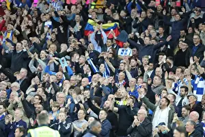 West Ham United 20OCT17 Prints: Brighton and Hove Albion Fans in Action: West Ham United vs. Brighton Premier League 2017