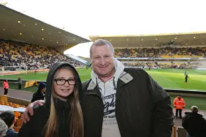 Wolverhampton Wanderers 20DEC14 Prints: Brighton and Hove Albion Fans in Action at Wolverhampton Wanderers Championship Match