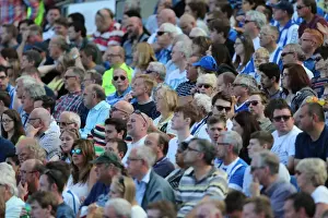 Brighton and Hove Albion Fans Celebrate at American Express Community Stadium During Pre-season Match Against Sevilla FC (2015)