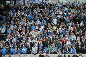 Brighton and Hove Albion Fans Celebrate Championship Victory over Wigan Athletic at American Express Community Stadium (17APR17)