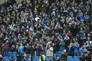 Blackburn Rovers 08NOV14 Prints: Brighton and Hove Albion Fans Celebrate Championship Victory over Wigan Athletic (Blackburn Rovers 08NOV14)