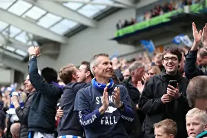 Brighton and Hove Albion Fans Celebrate Promotion to Premier League at American Express Community Stadium (17APR17)