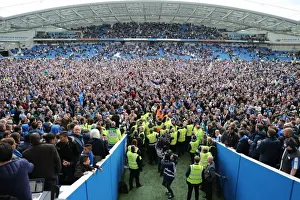 Brighton and Hove Albion Fans Celebrate Promotion to Premier League at American Express Community Stadium (17APR17)