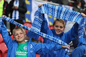 Brighton and Hove Albion Fans Celebrate Promotion to Premier League at Middlesbrough's Riverside Stadium (07/05/2016)