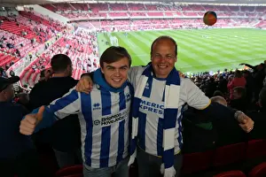 Brighton and Hove Albion Fans Celebrate Promotion to Premier League at Middlesbrough's Riverside Stadium (07/05/2016)