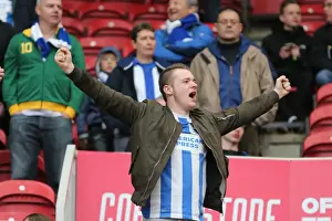 Middlesbrough 09MAY16 Prints: Brighton and Hove Albion Fans Celebrate Promotion to Premier League at Middlesbrough's Riverside Stadium