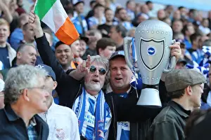Brighton and Hove Albion Fans Celebrate Promotion to Premier League at Villa Park (07MAY17)