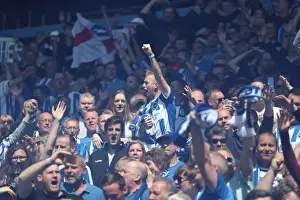 Brighton and Hove Albion Fans Celebrate Promotion to Premier League at Villa Park (07MAY17)
