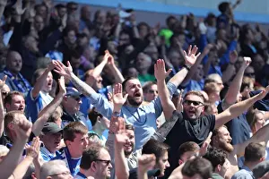 Aston Villa 07MAY17 Prints: Brighton and Hove Albion Fans Celebrate at Villa Park During Championship Clash vs
