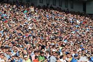 Pre-Season Prints: Brighton and Hove Albion Fans Cheer at the American Express Community Stadium During Pre-Season Friendly Against