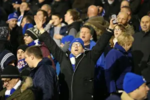 Fulham 29DEC14 Prints: Brighton & Hove Albion Fans at Craven Cottage during Sky Bet Championship Match (29DEC14)