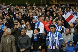 Wolves Prints: Brighton & Hove Albion Fans Epic Moment at Molineux Stadium during Wolverhampton Wanderers vs