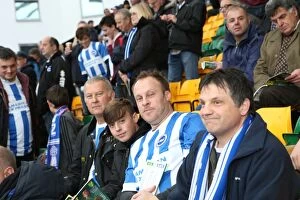 Images Dated 22nd November 2014: Brighton and Hove Albion Fans Epic Showdown at Norwich City (22NOV14)
