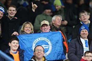 Images Dated 14th February 2015: Brighton and Hove Albion Fans in Full Force: Sky Bet Championship Match vs