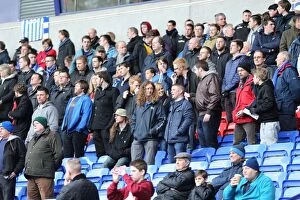 Images Dated 28th February 2015: Brighton and Hove Albion Fans in Full Force: A Sea of Colors at the Bolton Wanderers Championship