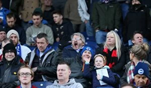 Images Dated 21st March 2015: Brighton and Hove Albion Fans in Full Force: Sky Bet Championship Showdown at Blackburn Rovers