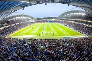 Images Dated 16th May 2016: Brighton and Hove Albion Fans in Full Force: Play-Off Tension at The Amex Stadium (2016)