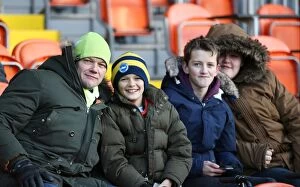 Images Dated 31st January 2015: Brighton and Hove Albion Fans in Full Force at Bloomfield Road (31Jan15)