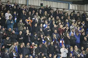 Brighton and Hove Albion Fans in Full Force at Millwall's New Den (17MAR15)