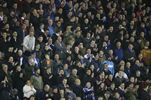 Brighton and Hove Albion Fans in Full Force at Millwall's New Den (17MAR15)