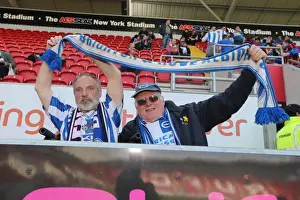 Brighton and Hove Albion Fans in Full Force: Rotherham United vs. Brighton Championship Match, April 2015