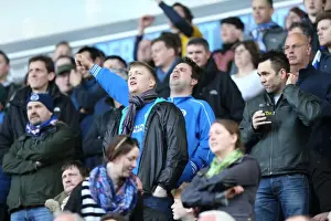 Brighton and Hove Albion Fans in Full Force: Sky Bet Championship Match vs. Blackburn Rovers (21st March 2015)