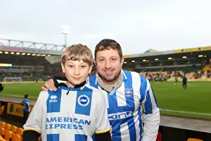 Brighton and Hove Albion Fans in Full Force: Sky Bet Championship Showdown at Norwich City, 22nd November 2014