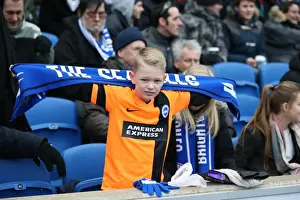 Brighton and Hove Albion Fans in Full Force: Sky Bet Championship Showdown vs. Nottingham Forest (07FEB15)