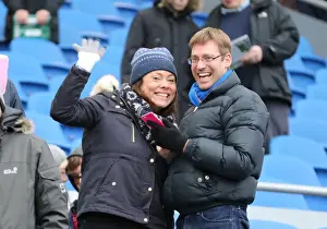 Brighton and Hove Albion Fans in Full Force: Sky Bet Championship Showdown vs. Nottingham Forest (07FEB15)
