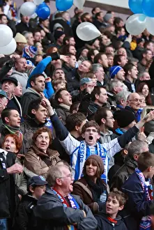 Brighton & Hove Albion Fans in Full Force at Villa Park during FA Cup 4th Round, January 2010