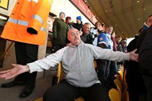 Images Dated 20th December 2014: Brighton and Hove Albion Fans' Passionate Display at Wolverhampton Wanderers Championship Match