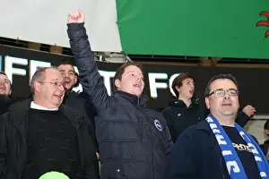 Cardiff City Prints: Brighton and Hove Albion Fans Passionate Display at Cardiff City Stadium (10FEB15)