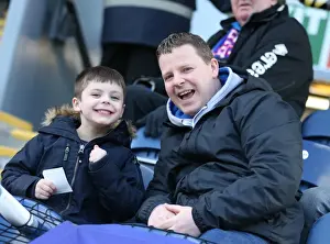 Blackburn Rovers 21MAR15 Prints: Brighton and Hove Albion Fans Passionate Showing at Blackburn Rovers Championship Match