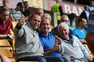 Brighton and Hove Albion Fans Passionate Showing at Molineux Stadium during Sky Bet Championship Match vs. Wolverhampton Wanderers (September 2015)
