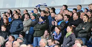 Blackburn Rovers 21MAR15 Prints: Brighton and Hove Albion Fans Passionate Support at Blackburn Rovers Championship Match