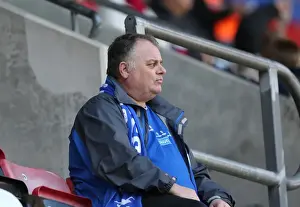 Brighton and Hove Albion Fans Passionate Support at Wigan Athletic Championship Match, 18th April 2015