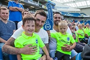 Images Dated 2nd August 2015: Brighton and Hove Albion Fans in Full Support at the 2015 Pre-Season Friendly Against Sevilla