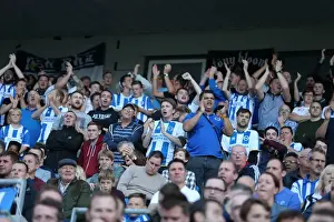 Middlesbrough 18OCT14 Prints: Brighton & Hove Albion Fans in Full Support: A Sea of Colors at the American Express Community Stadium vs