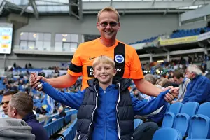 Brighton and Hove Albion Fans in Full Swing at American Express Community Stadium during SkyBet Championship Match vs. Rotherham United (October 2014)