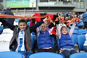 Brighton and Hove Albion Fans in Full Swing at American Express Community Stadium during SkyBet Championship Match vs. Rotherham United (October 2014)