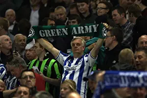 Crowd Shots At The Amex 2011-12 Prints: Brighton & Hove Albion Fans Unite: A Sea of Support for Plymouth Argyle at the Amex