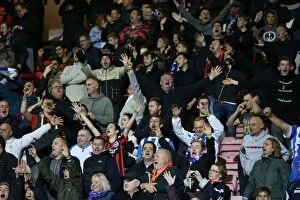 Images Dated 1st November 2014: Brighton & Hove Albion Fans United: SkyBet Championship Showdown at Bournemouth's Goldsands Stadium
