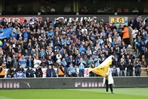 Images Dated 14th April 2017: Brighton & Hove Albion Fans' Unwavering Passion at Wolves: Championship Showdown (April 14, 2017)